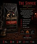 THE SINNER™ DARK ROAST 8 oz Whole Bean Coffee Bold. Smooth. Unapologetic.